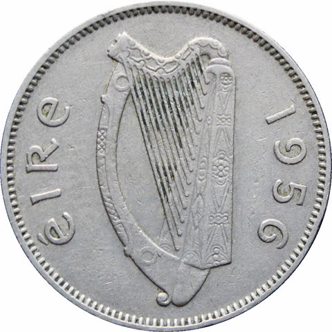 1956 Ireland 6 Pingin / 1 Reul Coin