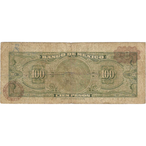 1961-1973 100 Pesos Mexico Banknote Portrait of M. Hidalgo