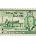 1961 ½ d Turks and Caicos Islands Stamp Loading Bulk Salt
