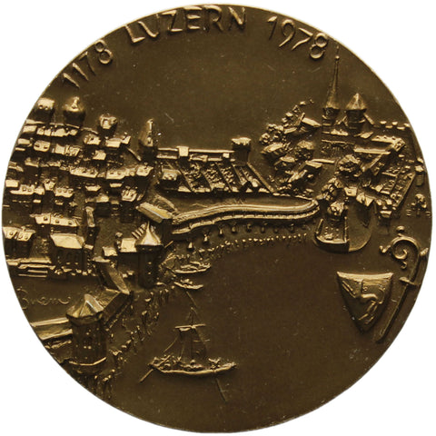 1978 Lucerne Switzerland Medal Medallion Vintage