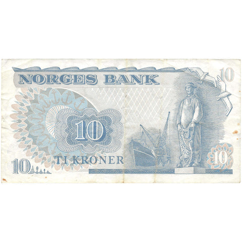 1979 10 Kroner Norway Banknote