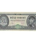 1980 20 Forint Hungary Banknote Portrait of György Dózsa