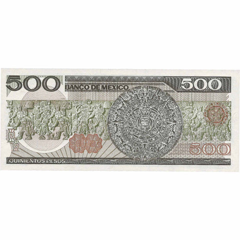 1983-1984 500 Pesos Mexico Banknote Portrait of Madero