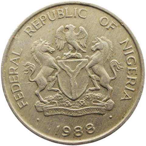 1988 10 Kobo Nigeria Coin