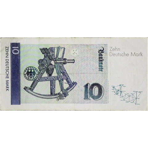 1993 Germany Federal-Republic's 10 Mark Banknote ( Deutsche Bundesbank Zehn Mark)