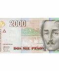 2014 2000 Pesos Colombia Banknote Portrait of General Francisco de Paula Santander