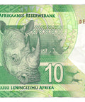 2014 South Africa Banknote 10 Rand Collectible Paper Money