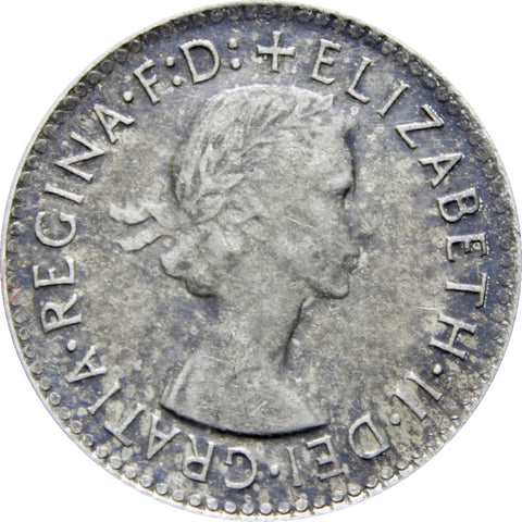 Australia 1964 3 Pence Elizabeth II Coin