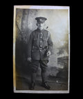British Soldier 1914 - 18 WW1 Military World War I Studio Photo Postcard Army History