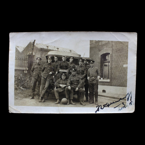 British Soldiers History World War I Group Photo Truck Car Army WW1 Era