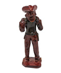 Folk Art Vintage Clay Pirate Statue Toy Kids Figurine Sailor