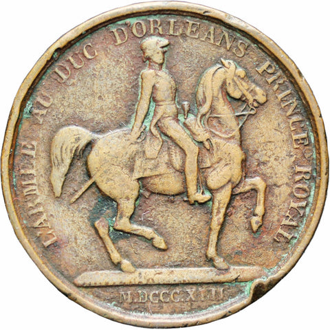 France 1842 Louis-Philippe I l'Armée au Duc d'Orléans Medal