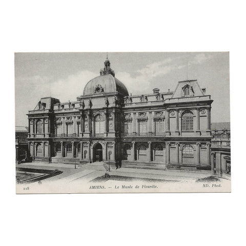France Museum of Amiens and Picardy Vintage Postcard