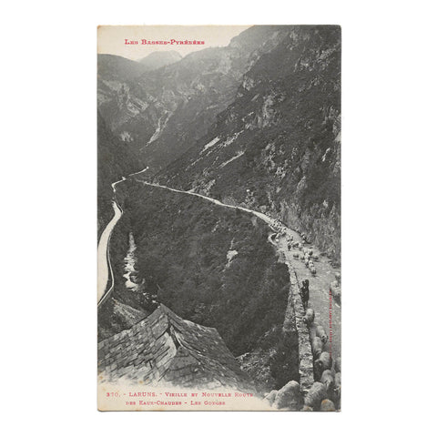 France Pyrenees View Vintage Postcard