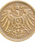 Germany Empire 1913 A 2 Pfennig Wilhelm I Copper Coin
