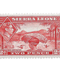 Gilbert and Ellice Islands Stamp George VI 1941 2 Penny Rice Harvesting