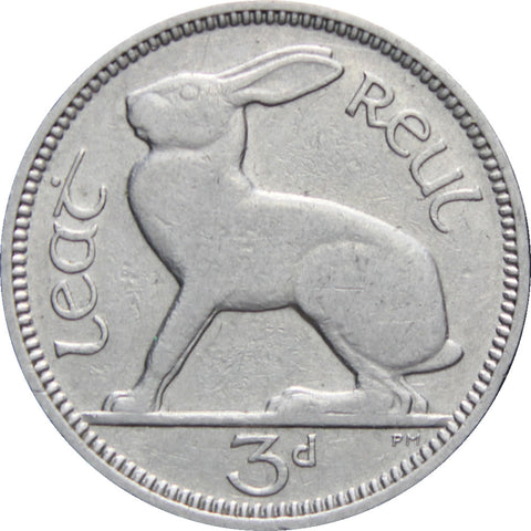 Ireland 1935 3 Pence, 3 Pingin ½ Reul Coin