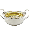 Large 1818 Antique George III Era Sterling Silver Bowl Silversmiths William Ellerby London Hallmarks