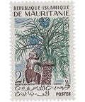 Mauritania Stamp 1960 2 West African CFA franc Date harvesting