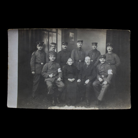 Military Hospital World War I Era Germany Soldiers Photo Postcard Army WW1 History