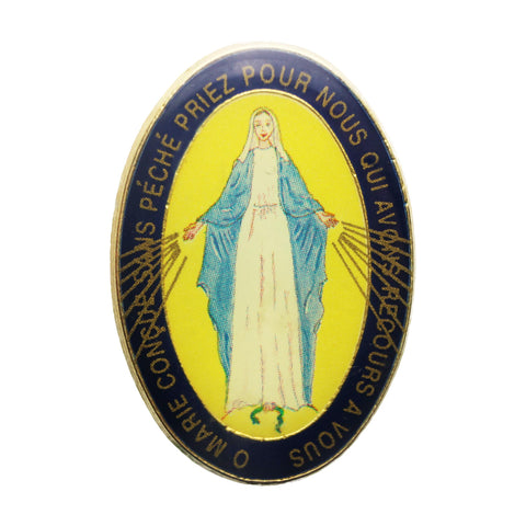 Our Lady Pin Badge Christian Vintage