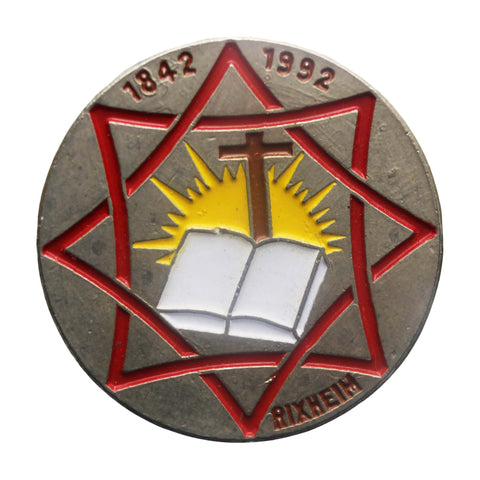 Pin Badge Christian Vintage 1842 – 1992 Rixheim
