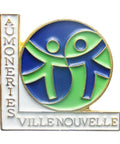 Pin Badge Christian Vintage Aumoneries Villenouvelle