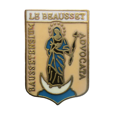 Pin Badge Christian Vintage Le Beausset Baussetensium Advocata