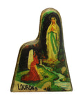 Pin Badge Christian Vintage Lourdes St. Mary