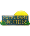 Pin Badge Christian Vintage Notre - Dame Lourdes