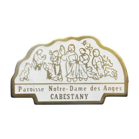 Pin Badge Christian Vintage Paroisse Notre – Dame des Anges CABESTANY