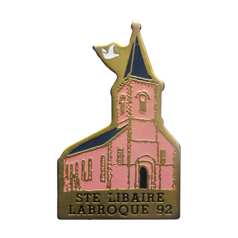 Pin Badge Christian Vintage STE Libaire Labroque 92