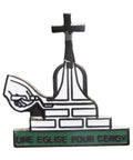 Pin Badge Christian Vintage Une Eglise Pour Cergy