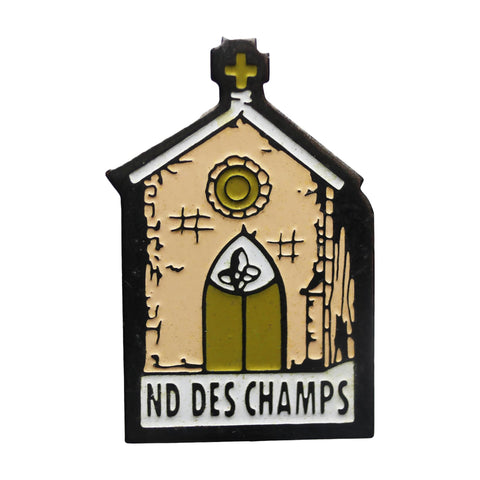 Pin Badge ND Des Champs Christian Vintage Christianity Religion