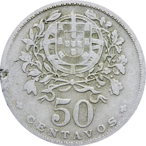 Portugal 1928 50 Centavos Coin