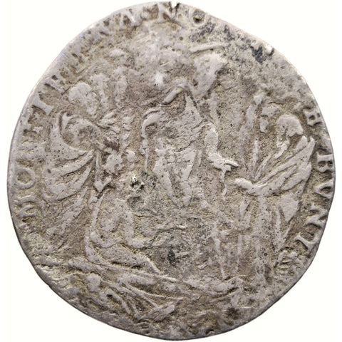 1606 Testone Papal States Italy Coin Silver Pope Paul V Year II