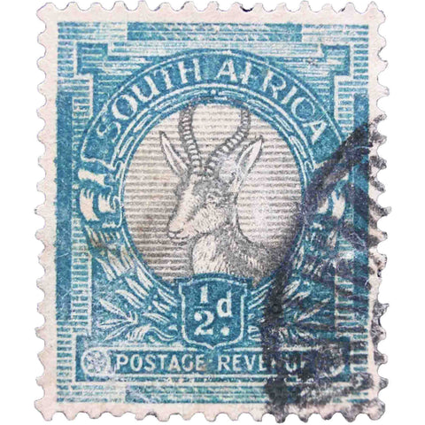 South Africa, Springbok, 1/2 d, 1948 Used Stamp