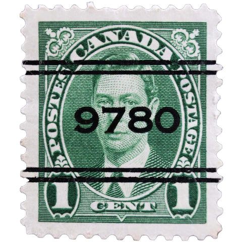 Stamp Canada King George VI 1 cent 1937