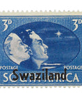 Swaziland Stamp 1945 3 d Pence Overprint