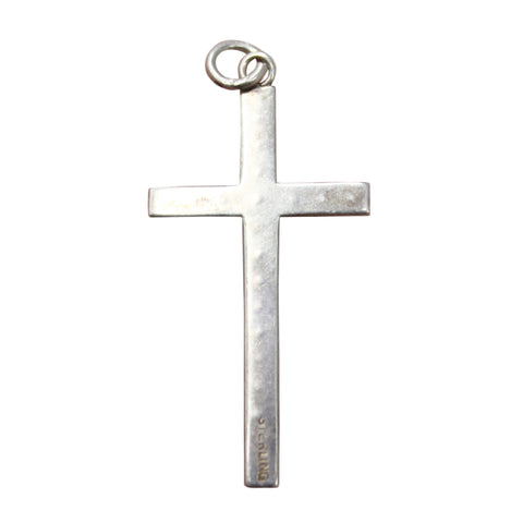 Vintage Solid Silver Cross Pendant Hallmarked