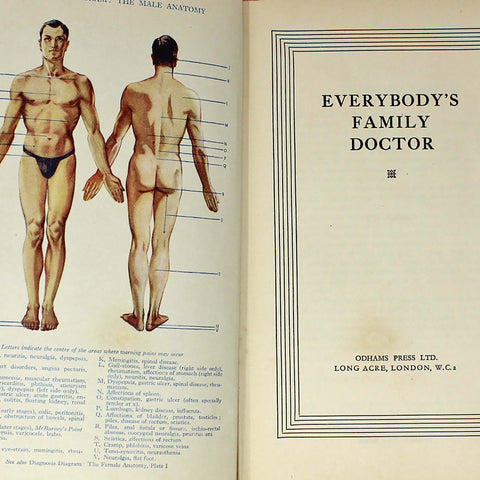 Vintage Book 1935 Everybody's Family Doctor Odhams Press Ltd