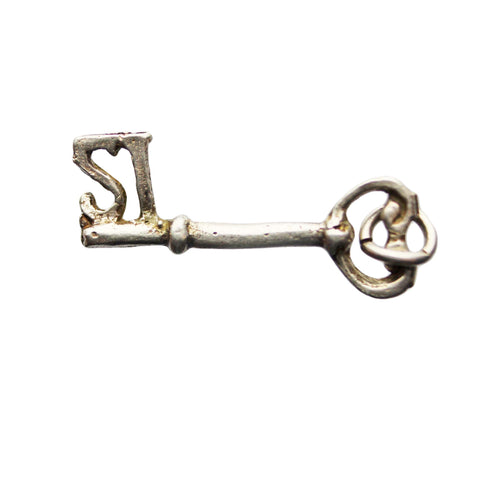 Vintage Key Pendant Sterling Silver