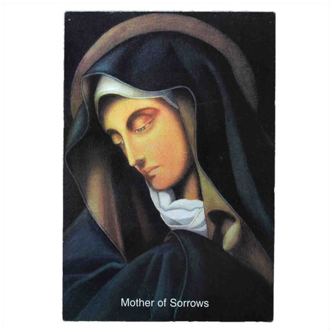 Vintage Prayer Card Mother of Sorrows Church Religion Holy Our Lady Maria Saint Mary Jesus Christ Pray Christian Catholic