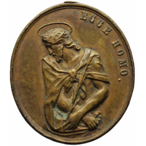 Vintage Religion Medallion Jesus Christ Christianity Medal