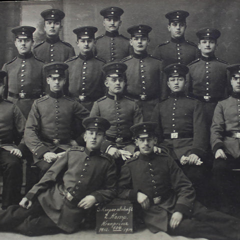 World War I Era 1914 German Soldiers Photo Postcard Army WW1 History