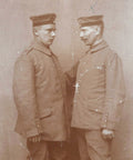 World War I Military 2 Germany Soldiers Studio Photo WW1 Postcard