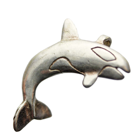 Vintage Fish Shark Pendant Sterling Silver