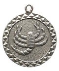 Vintage Scorpio Silver Zodiac Signs Pendant