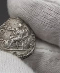 128 AD Roman Empire Coin Hadrian Denarius Silver Annona