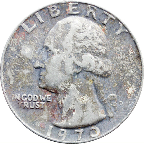 1970 D Quarter Dollar Washington United States Coin